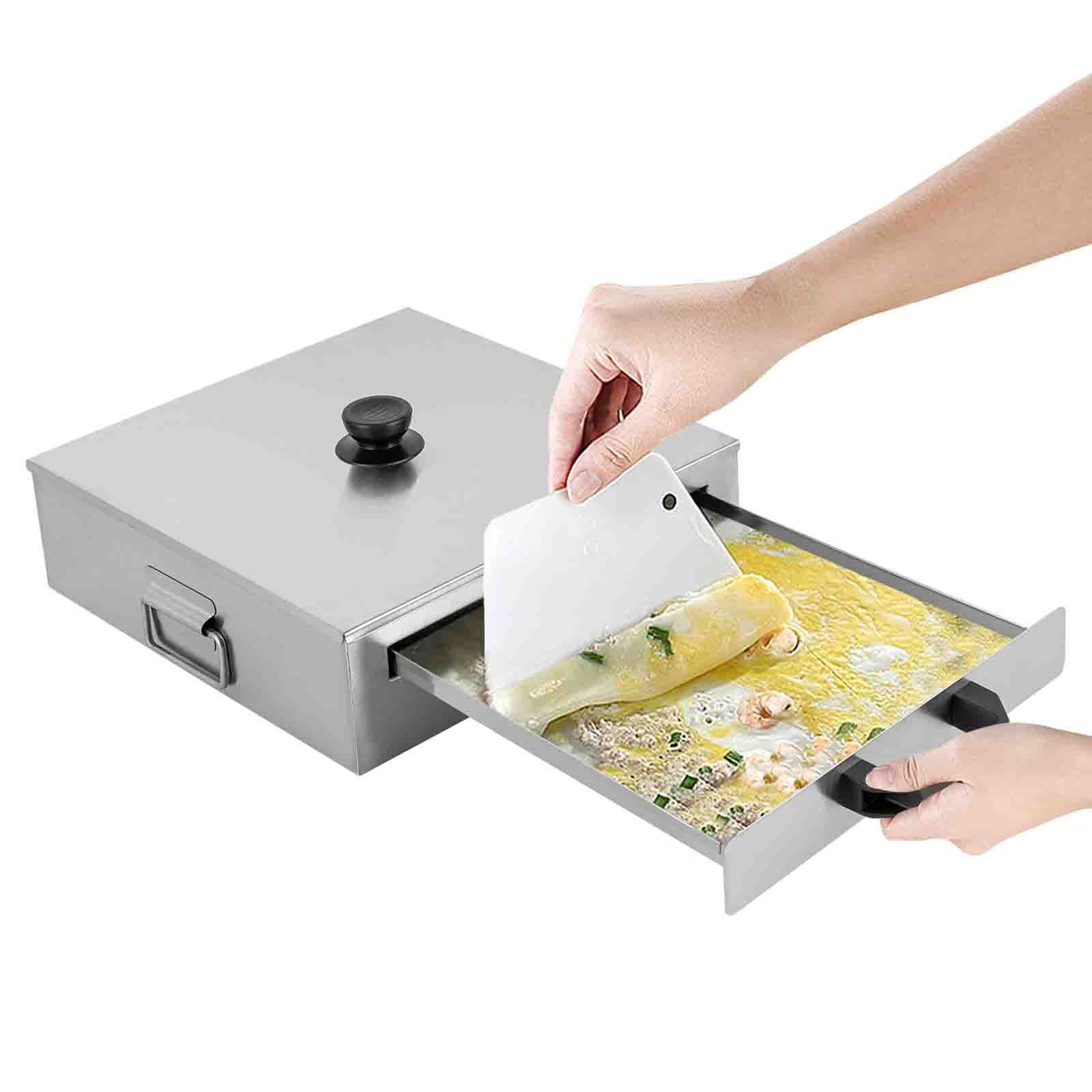 Rice Noodle Rolls Machine 1 Layer Cantonese Food Steamer w/ 304 Stainless Steel