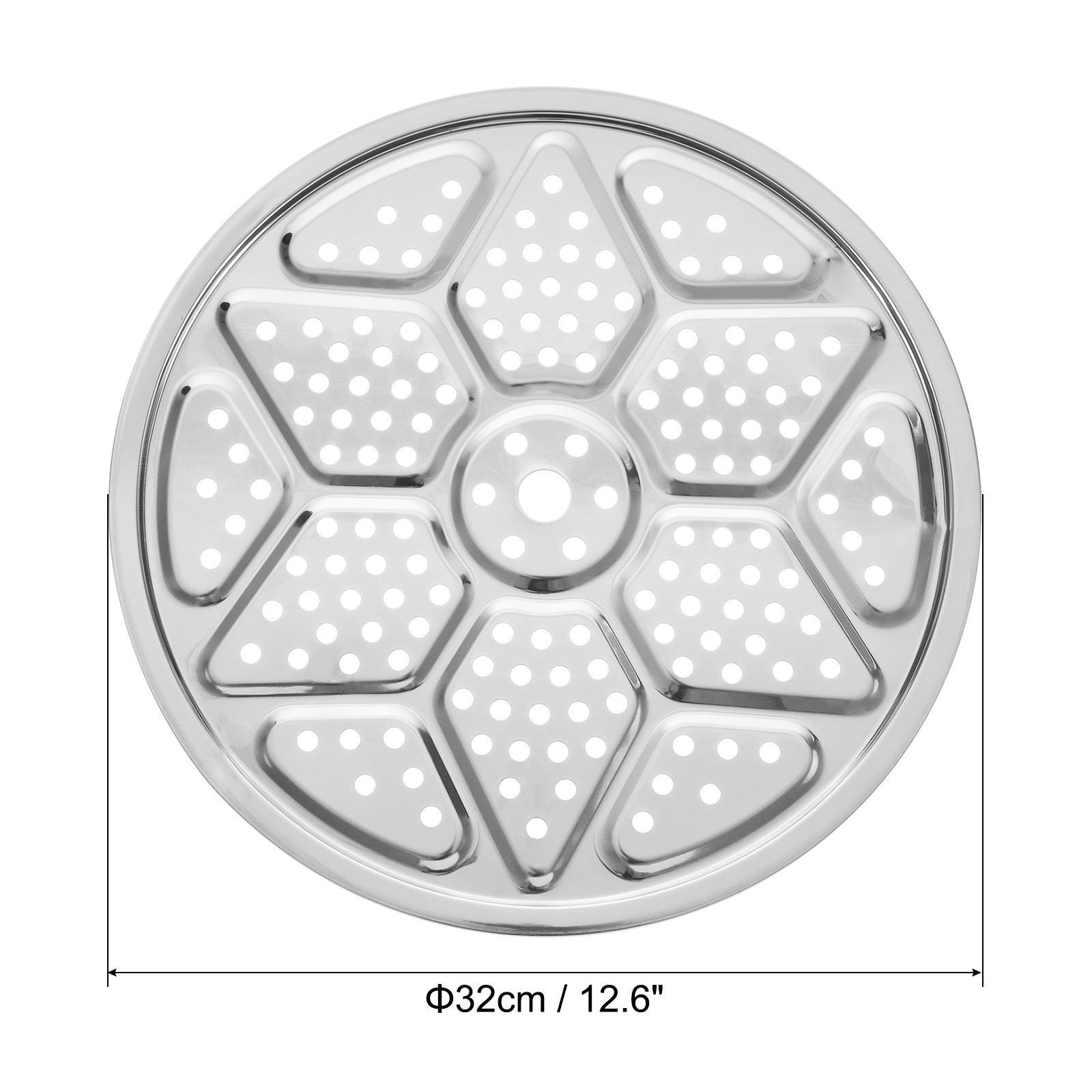 Stainless Steel Steamer Rack 12.6 Inch Round Stock Pot Steaming Tray