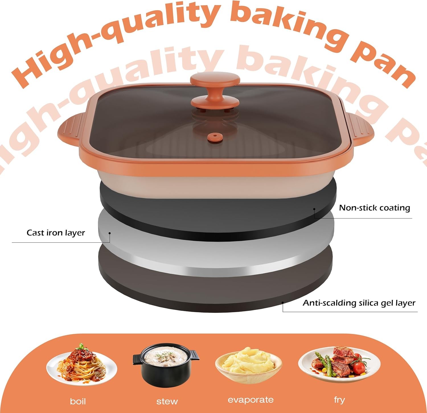 Microwave Grill Pan with Cover – Bacon Cooker, Crisper & Grilled Cheese Maker