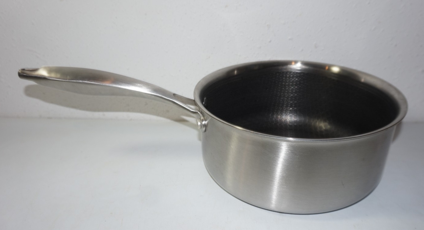 3qt Sauce Pan Clear Glass Lid Stainless 8in