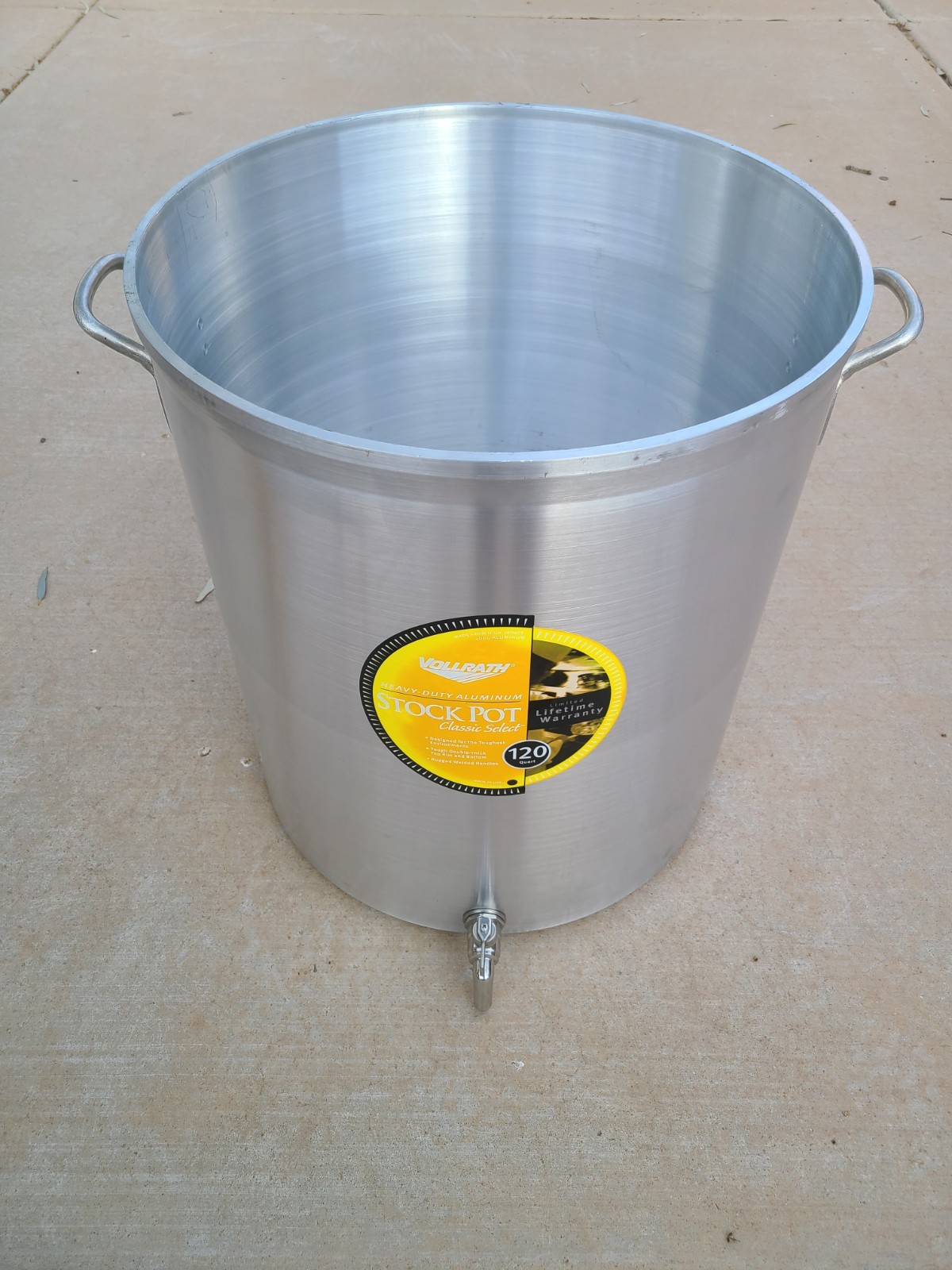 Vollrath Stainless Steel Stock Pot 120 Quart With Faucet