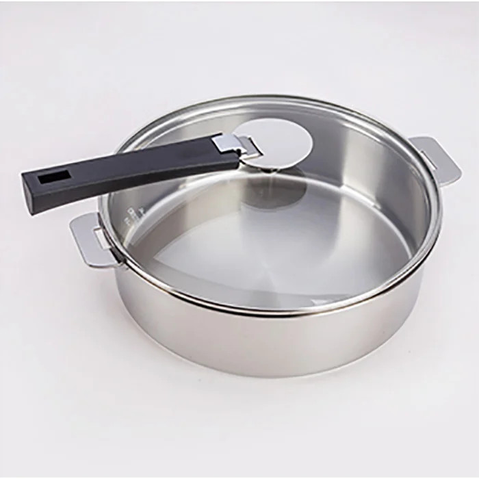 NEW Cristel Mutine Stewpot w/Glass Lid 26cm/6.6L Rem Handle