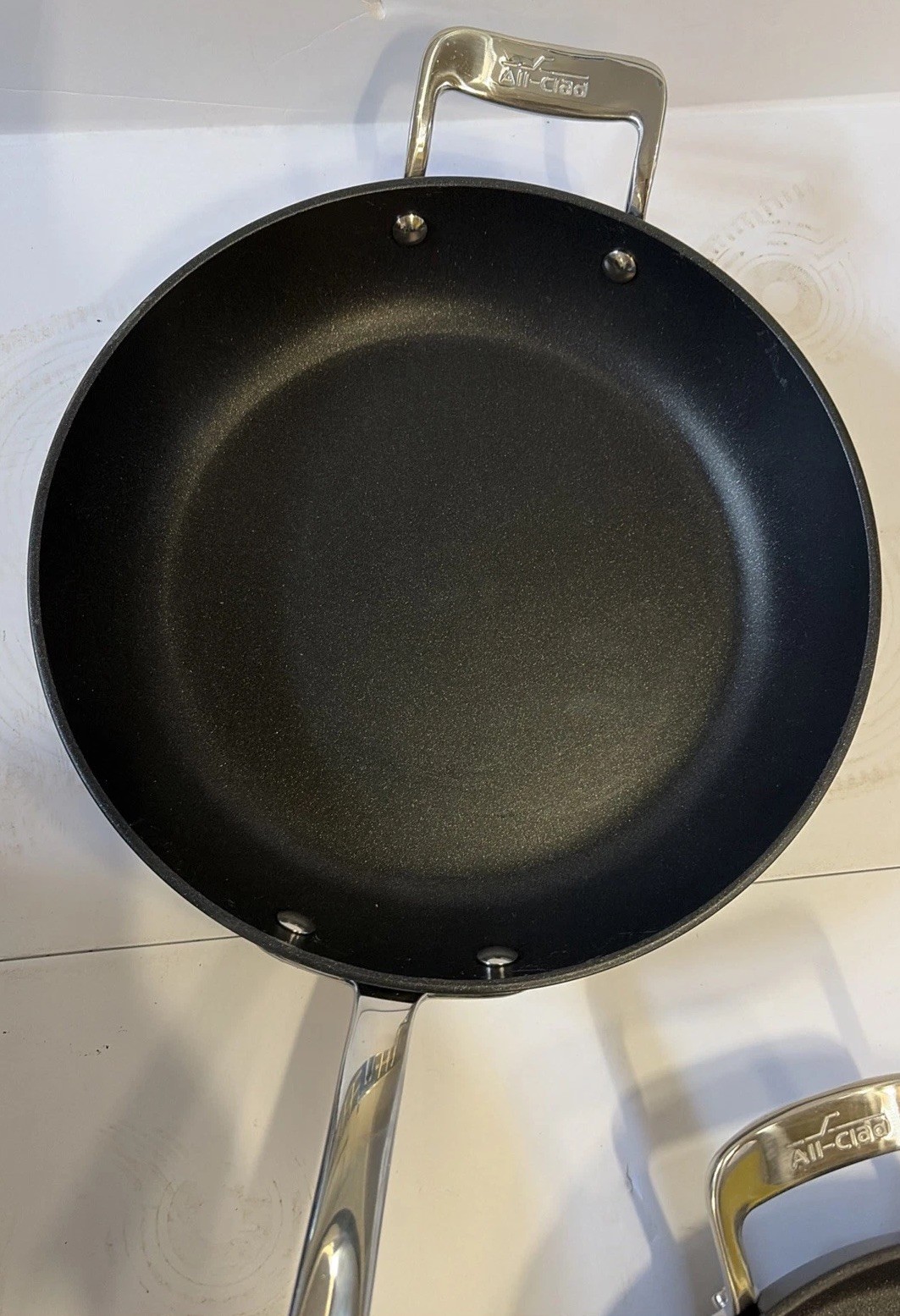 All-Clad Essentials Hard Anodized Nonstick Cookware Set 10 Piece Oven Safe 350F