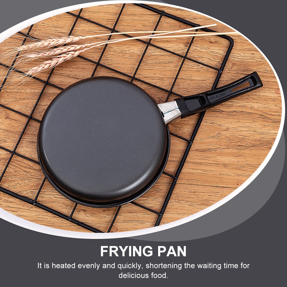 1Pcs Reusable Non-Stick Mini Omelette Pan Black Kitchen Frying Pan