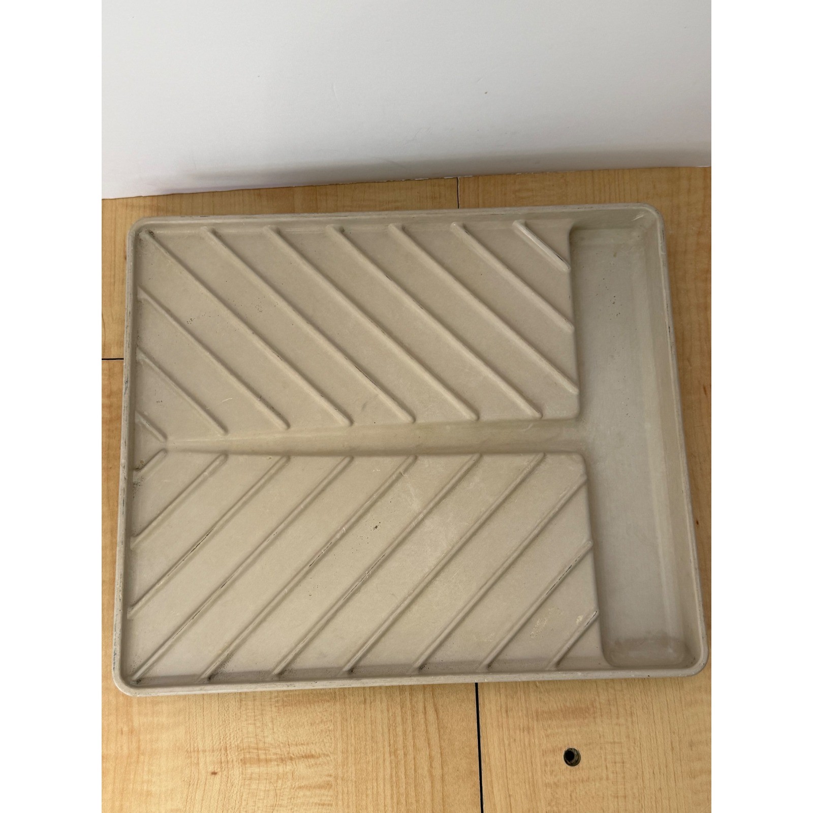 Anchor Hocking Microware Browning Tray PM 469-T1 Beige Vintage Made in USA