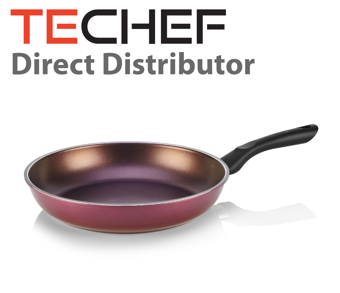 TeChef – Purple Color Pan 12″ Fry Pan, Coated with Teflon® Select (PFOA Free)