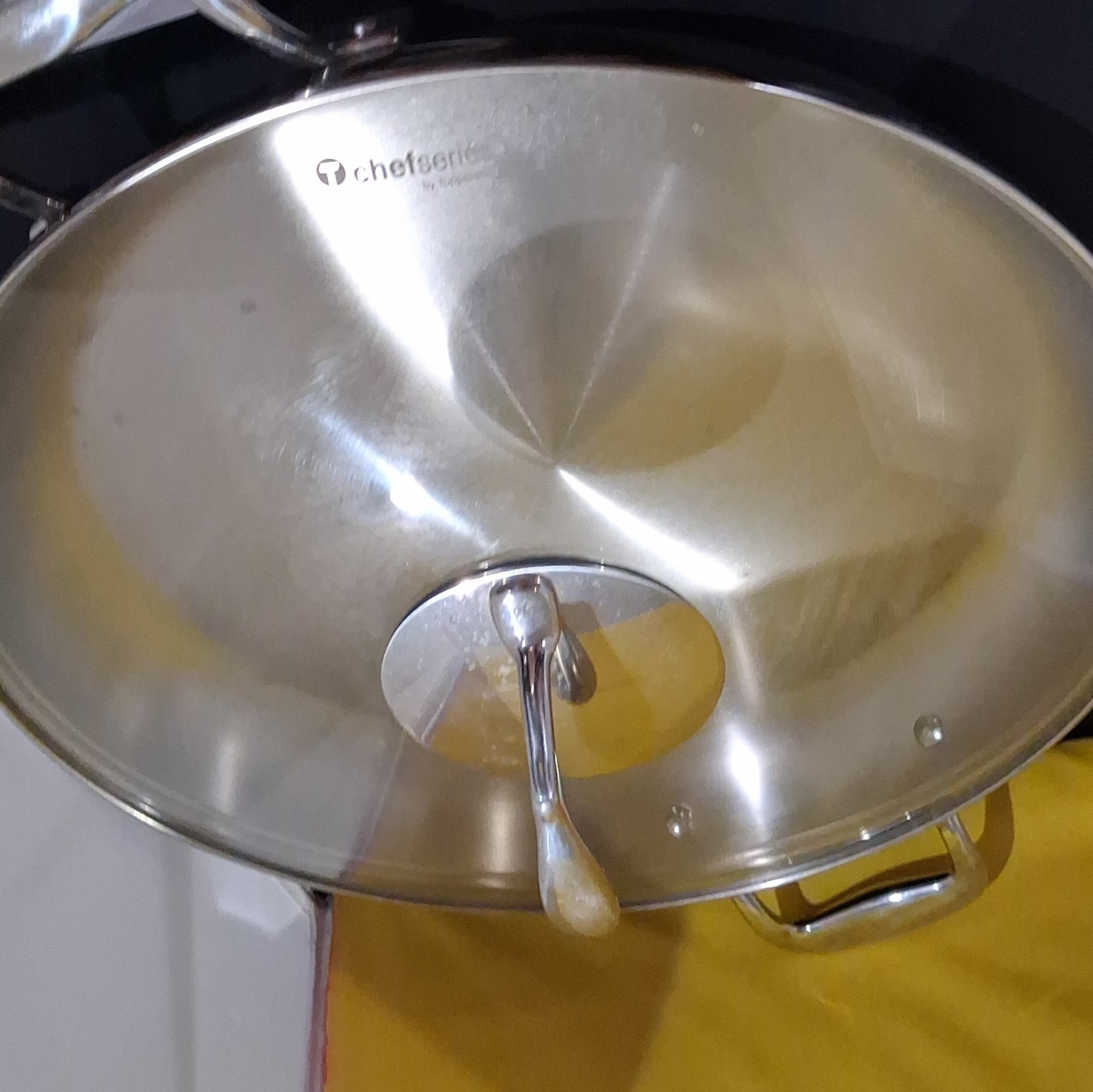 Tupperware Chef Series 14in/36cm Stainless Steel Saute Pan Lid, Induction