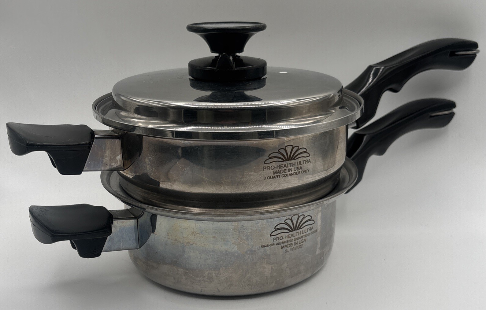 Pro-Health Ultra 3 QT Saucepan Induction Core Stainless Steamer Insert & Lid
