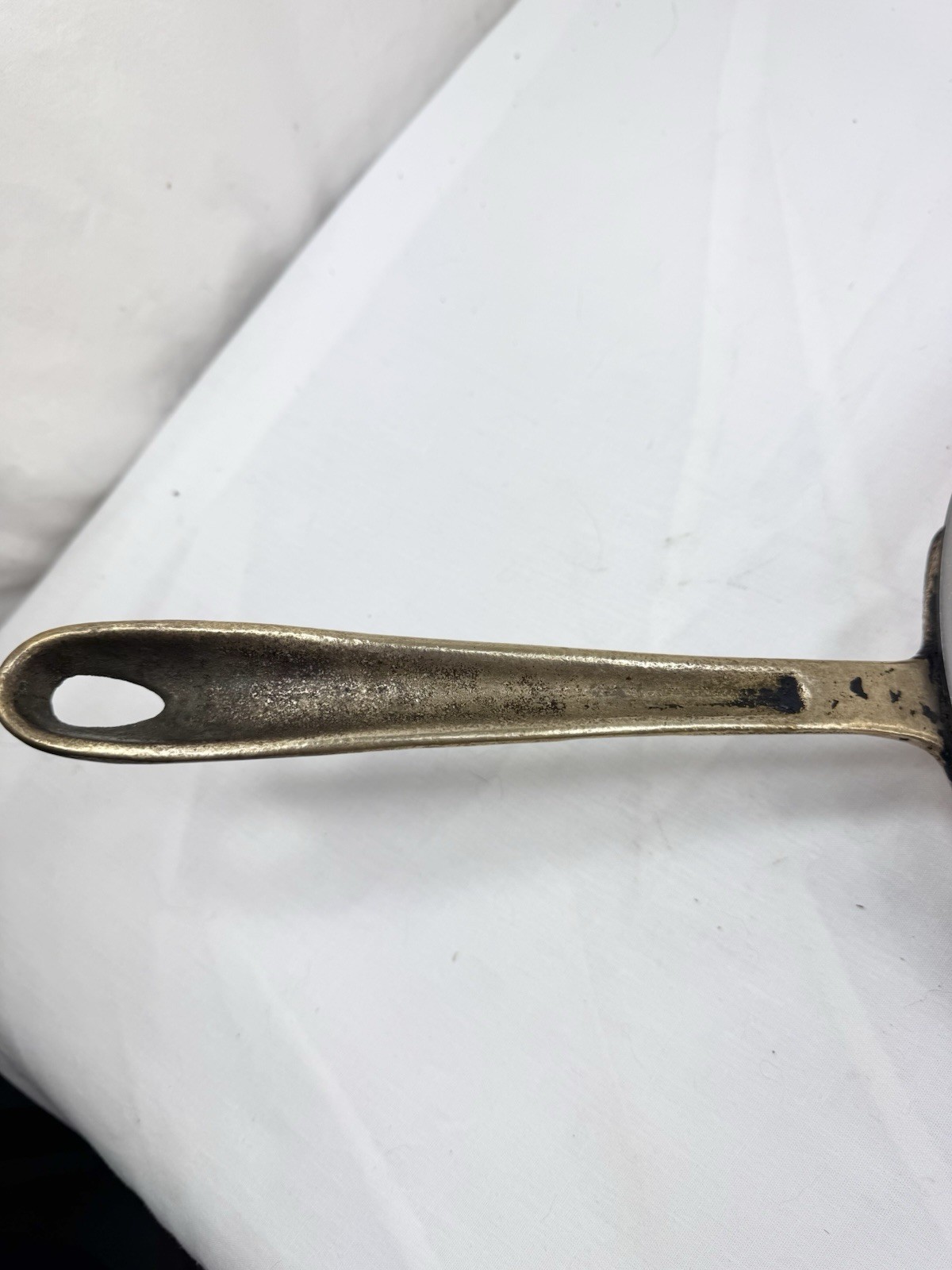 Vtg Cop R Chef 10.5″ Copper Frying Pan Skillet SS Brass USA 2″ high FreShip Read