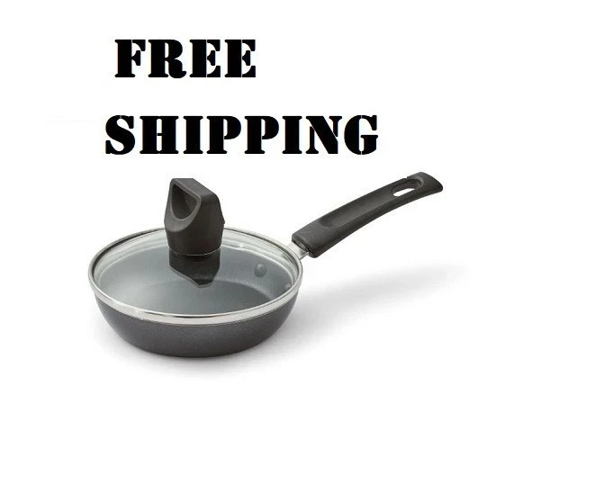 T-fal Easy Care Nonstick One Egg Wonder Fry Pan with Lid, 4.5-Inch, Black