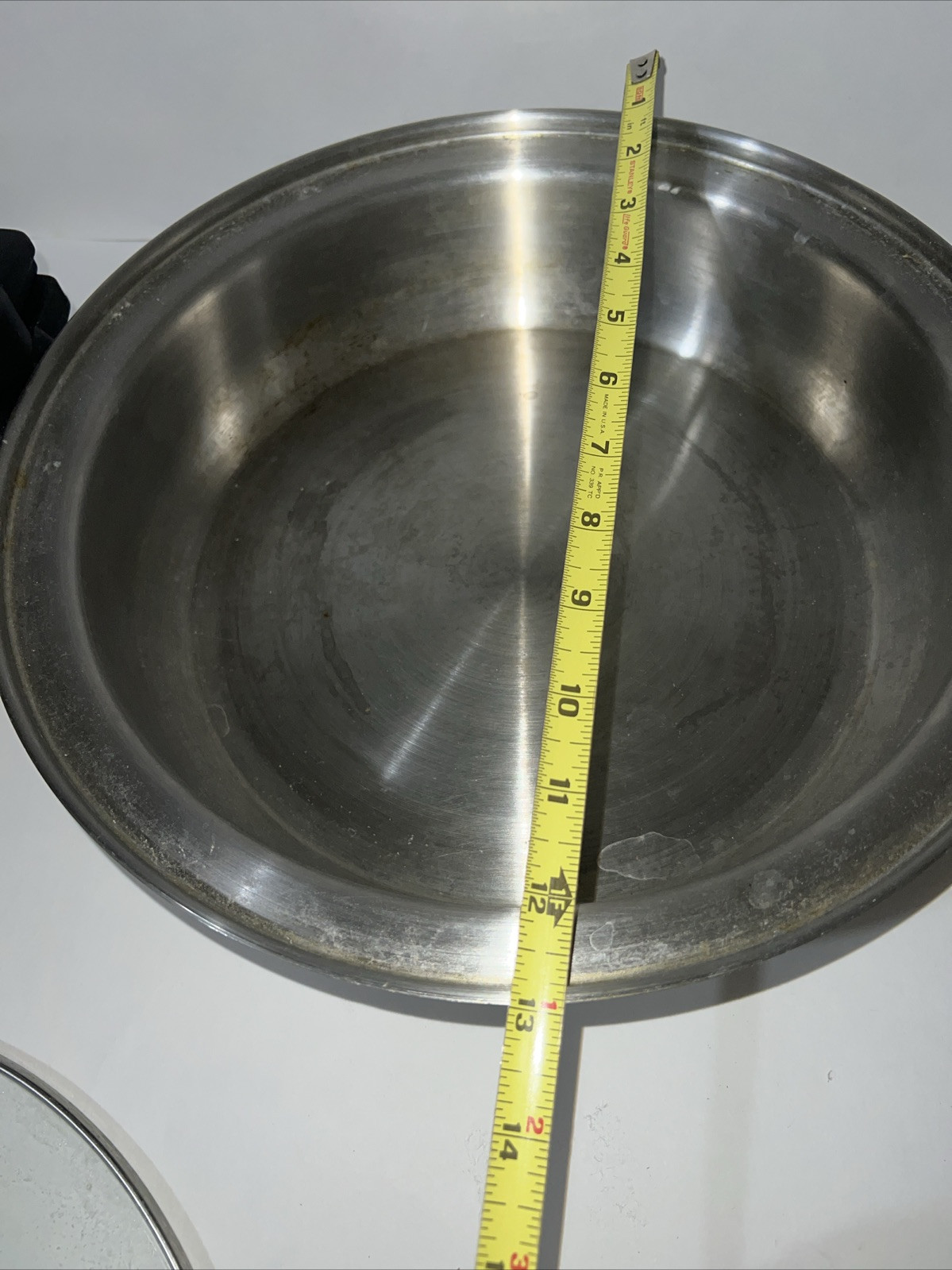 Five Ply304surgical Stainless steel the Deep Pan Skillet with Pressure handle