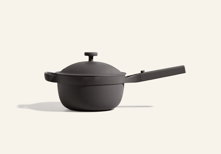 Our Place Mini Perfect Pot 2.5- 8.5” w Beechwood Spoon CHAR Gris Anthracite READ