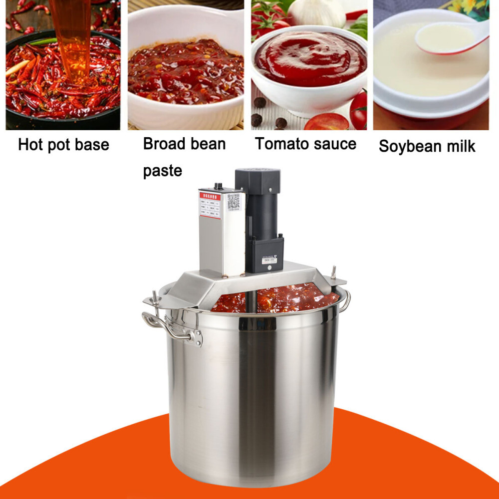 20-100Kg Automatic Food Mixer Hot Pot Bottom Soup Sauce Stirrer Frying Machine