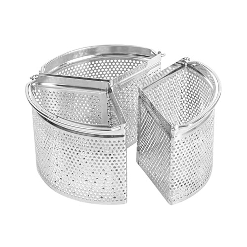 Steamer Basket for Cooking Pot 3-Piece Stainless Steel Trio Separator