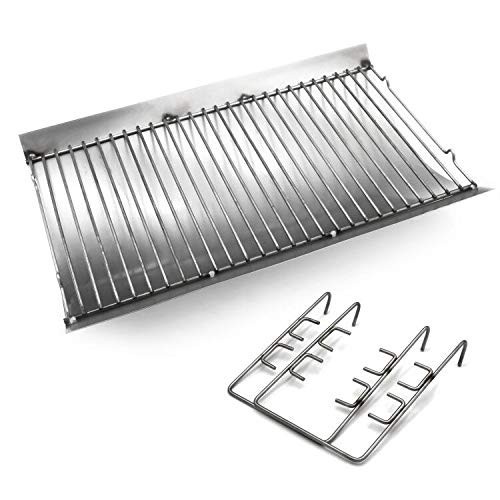 20″ Ash Drip Pan for Charcoal Grills, Replacement Parts with 2 Fire Grate Hanger