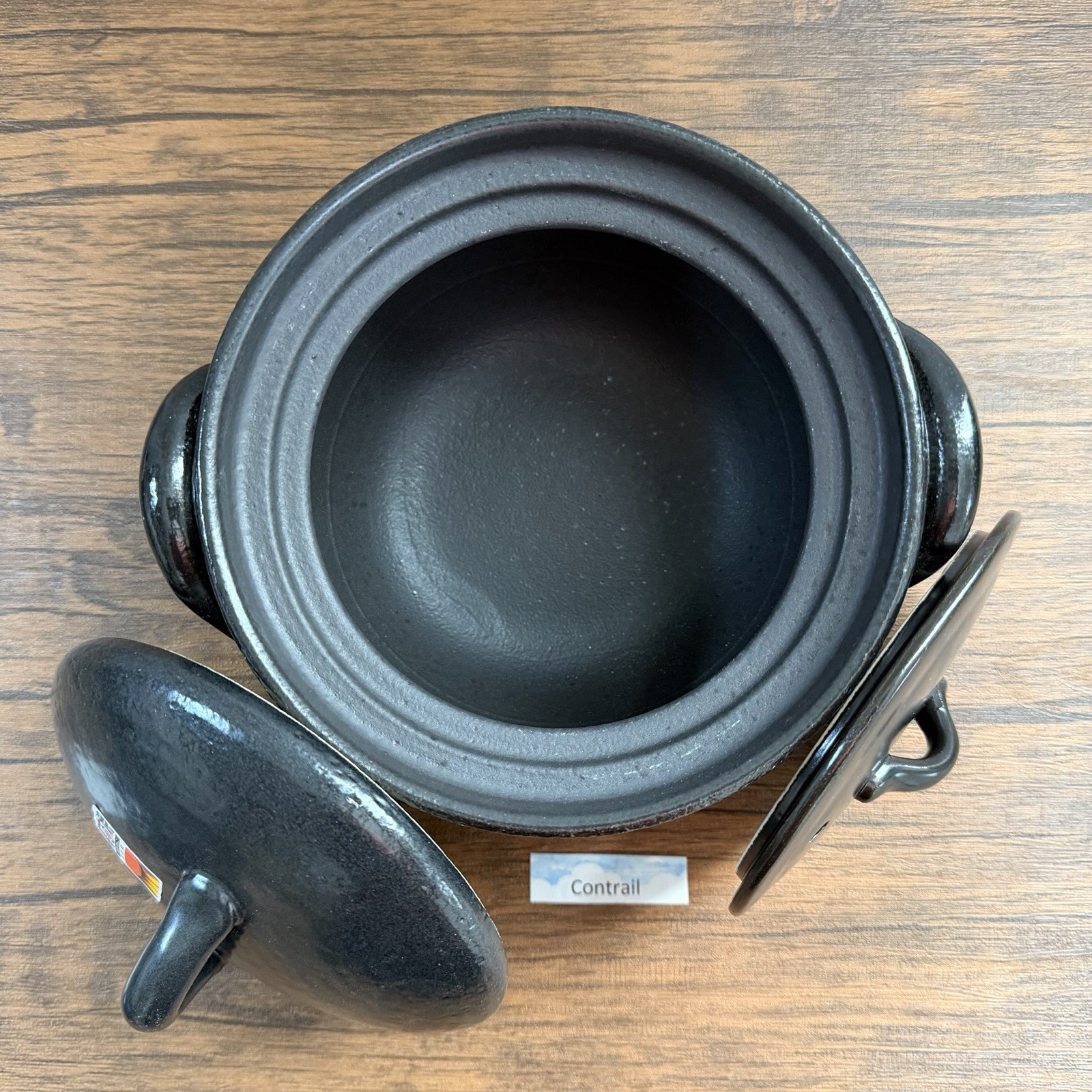 Donabe Clay Pot Earthen Ware Banko Ware Rice Cooker Double Lid 2-Go Japan
