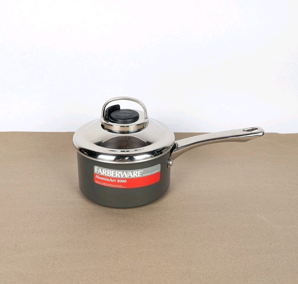 NEW Farberware AluminArt 2000 Advanced Non-Stick 2 Qt Sauce Pan Cookware Pot