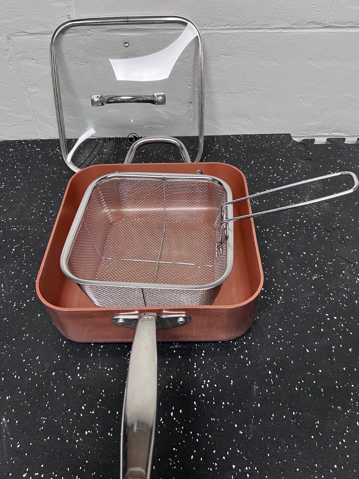 Simply Ming / 9.5 Frying Pan/ Lid / Frying Basket and Rack