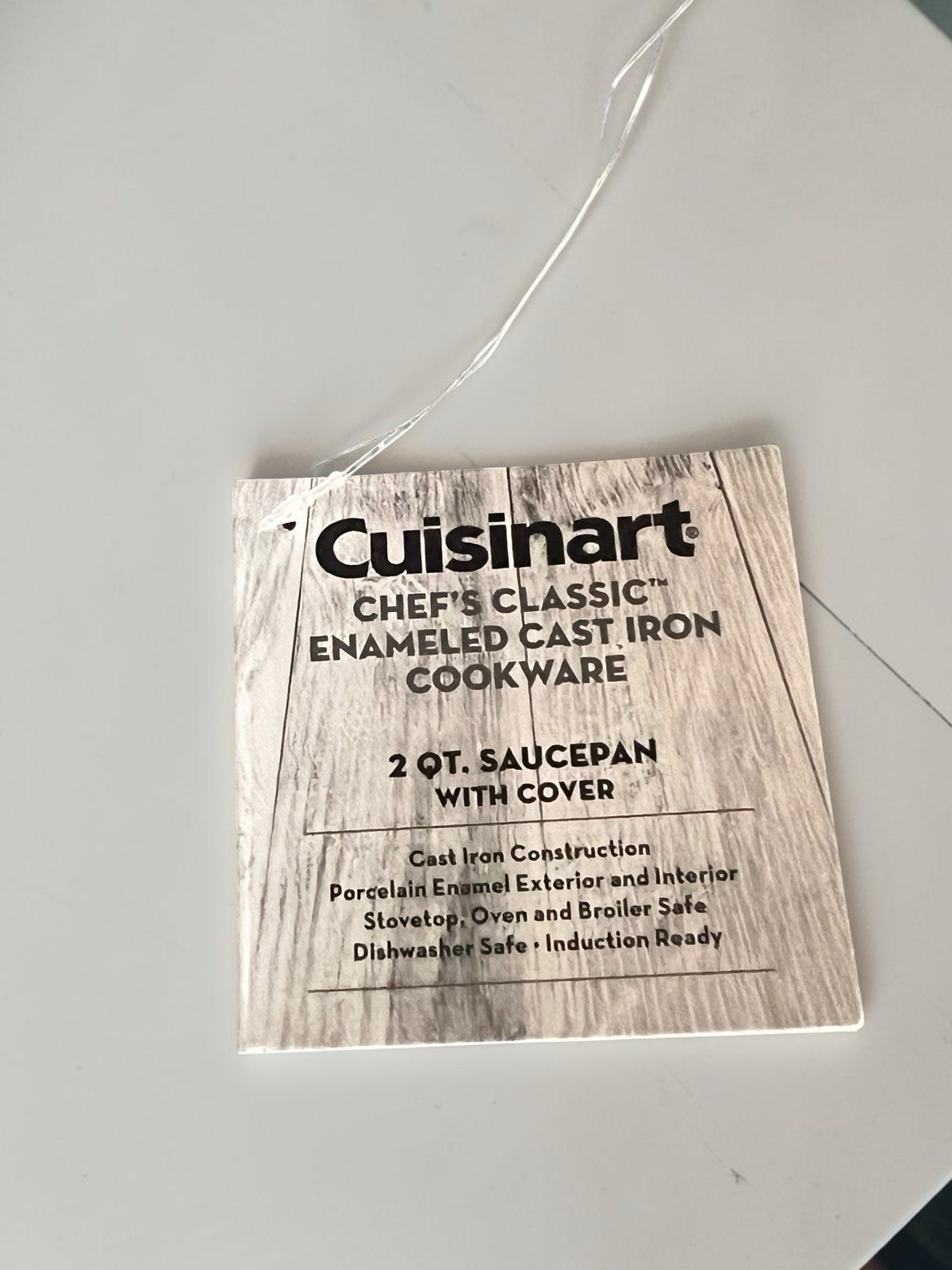 Cuisinart Chef’s Classic 2 Qt Enameled Cast Iron Saucepan w/ Lid Light Blue