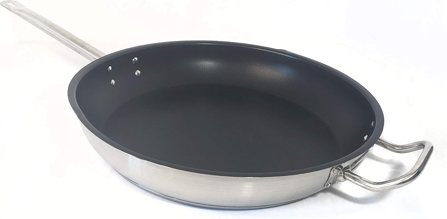 SFC-12) Stainless-Steel Fry Pan with Excalibur Coat, 12.75 inches