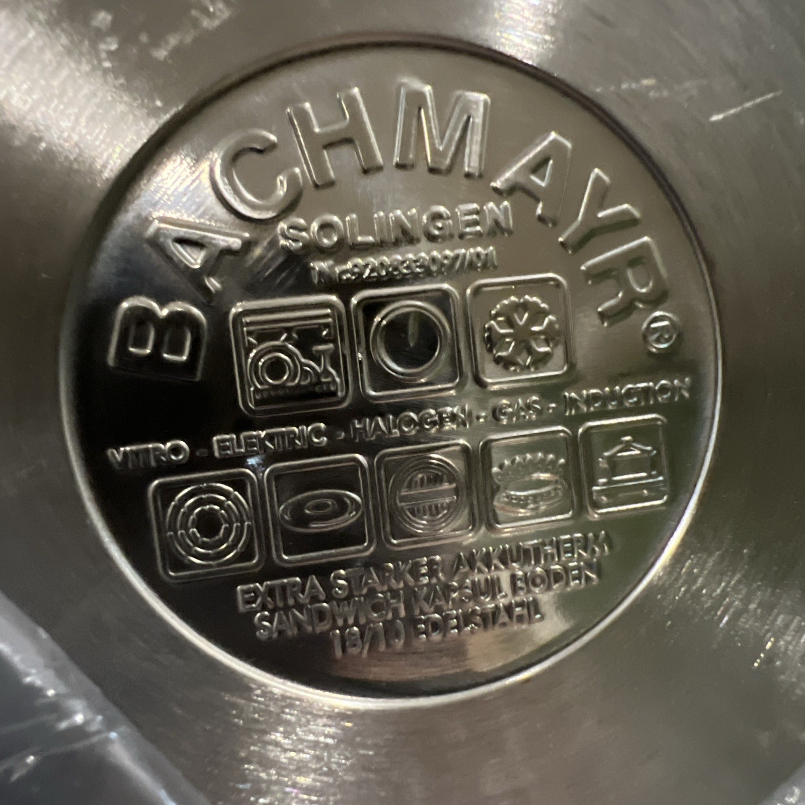 8 Pc Bachmayr Solingen Stainless Steel Pan Induction
