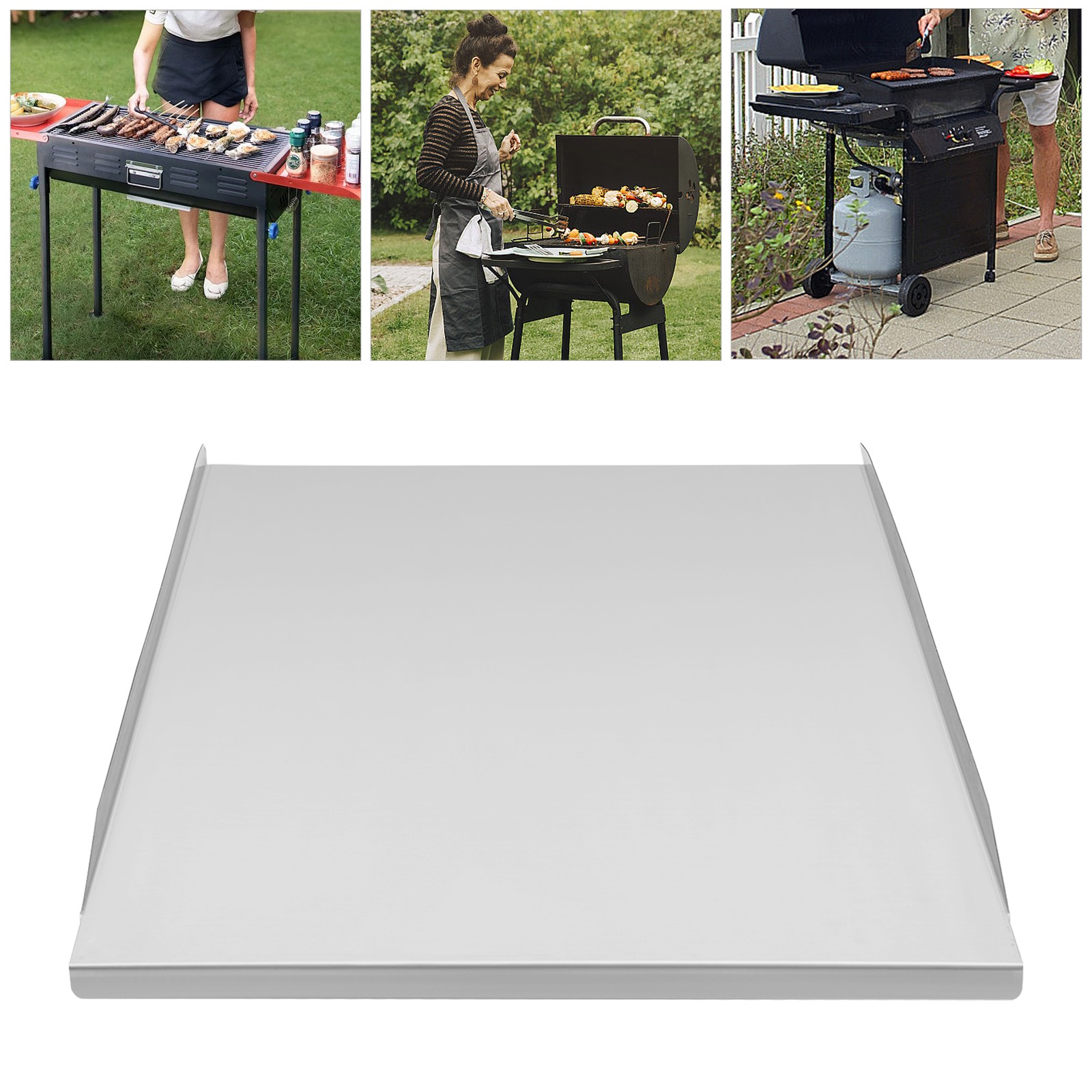 32.5*15.75in Drip Pan, Drip Tray Liners Kit, Stainless Steel Grease Drip Tray