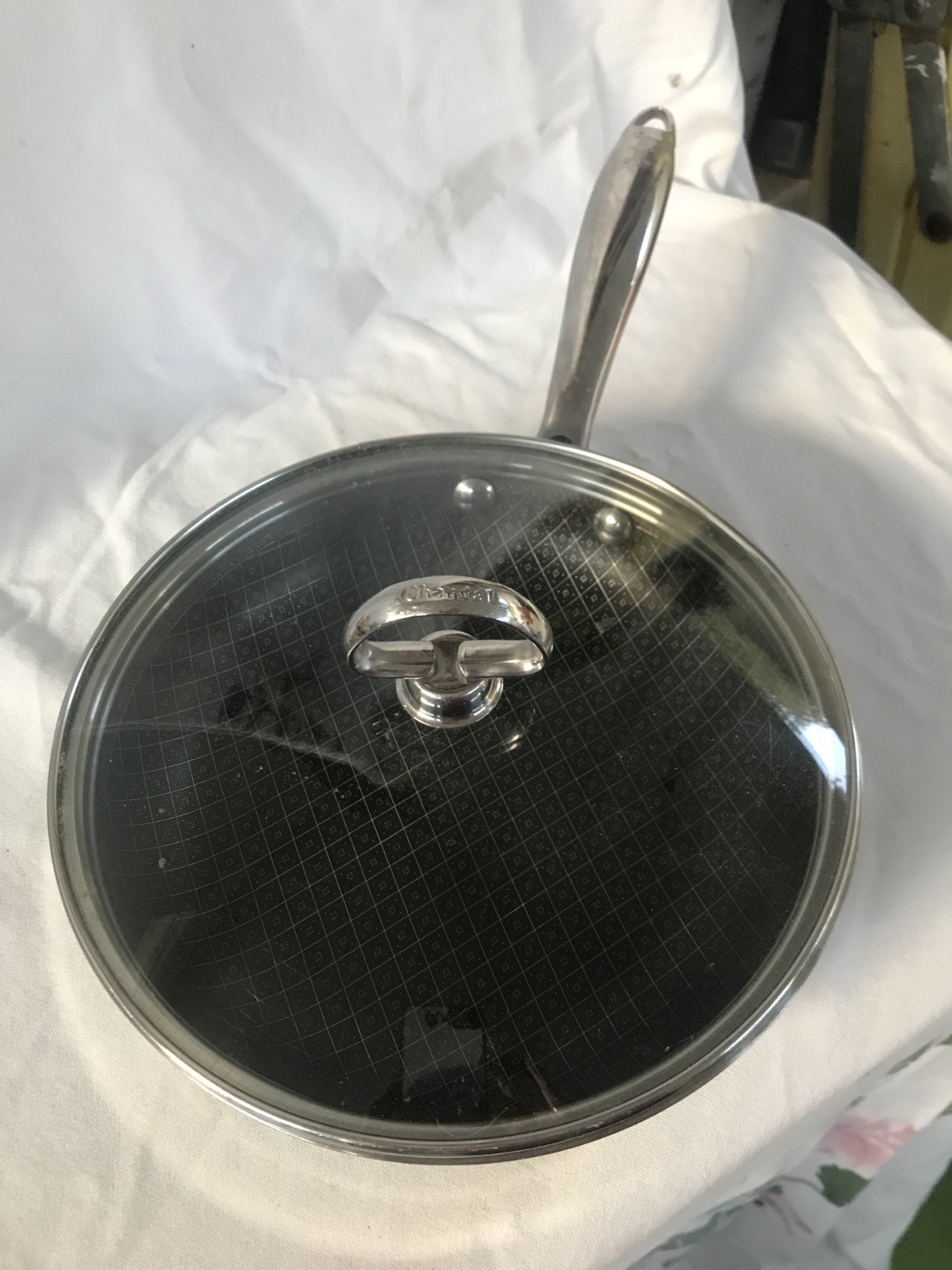Copper Chef 8.5″ Non-Stick, Stainless Steel , Titan pan w/replacement glass lid