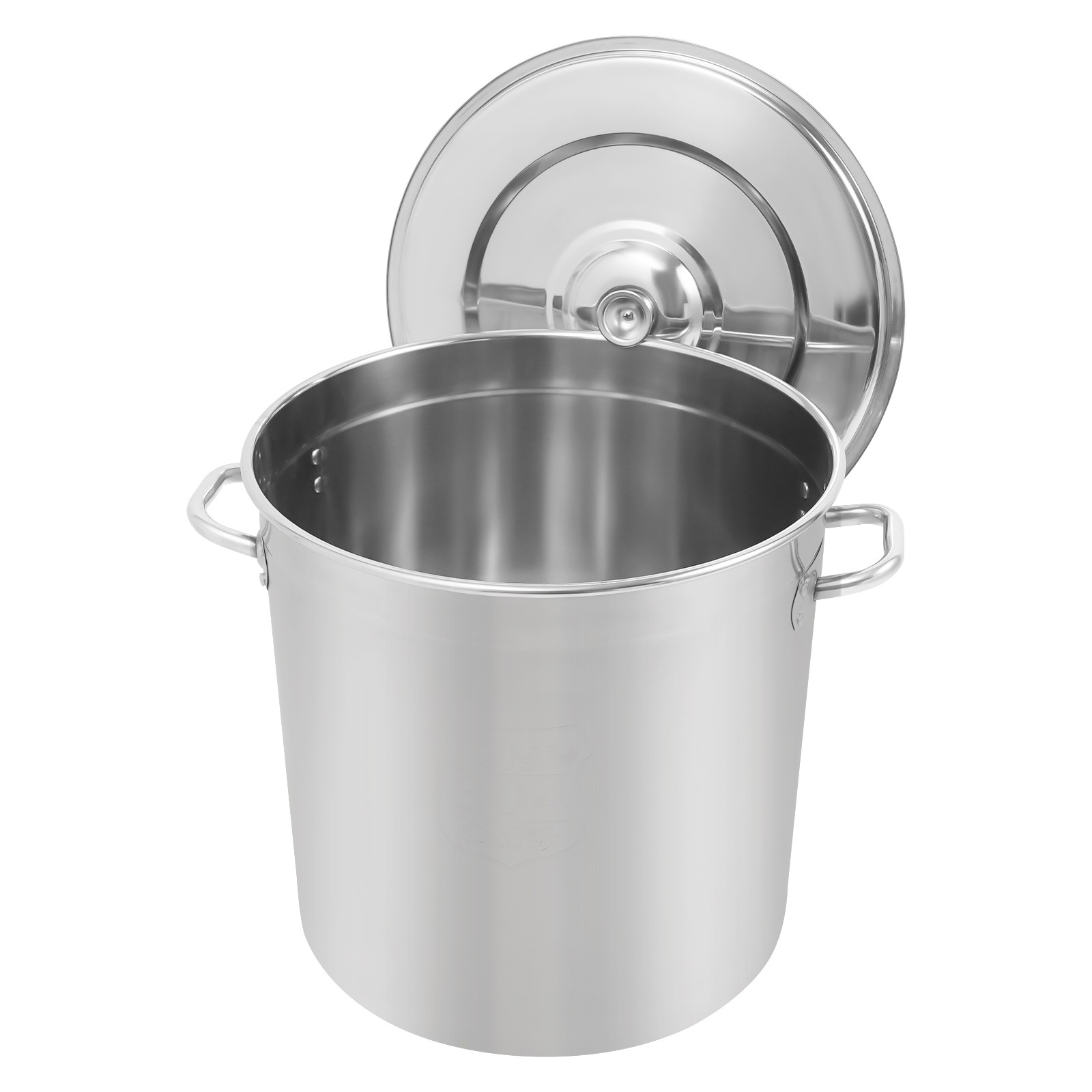 48L Stainless Steel Pot Large Cooking Pot with Lid Stainless Steel Soup Pot