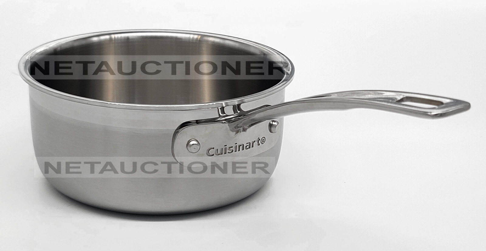 New Cuisinart MultiClad Pro 3-Ply Stainless Steel 1.5Qt Saucepan Professional