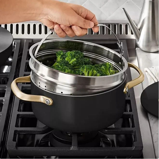 Member’s Mark 11-Piece Modern Ceramic Cookware Set-Black