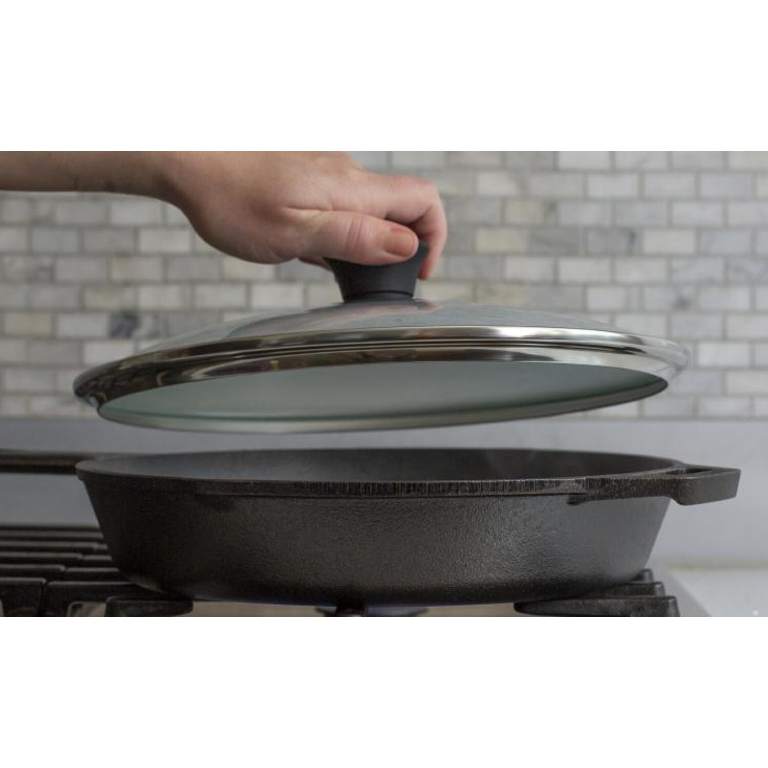Lodge Tempered Glass Cover Lid for Skillet and Wok Cookware 15 inch
