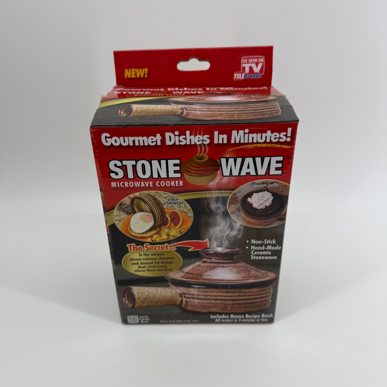 Stone Wave Microwave Cooker 4″ Bowl 11oz As Seen On TV Telebrands NEW Open Box