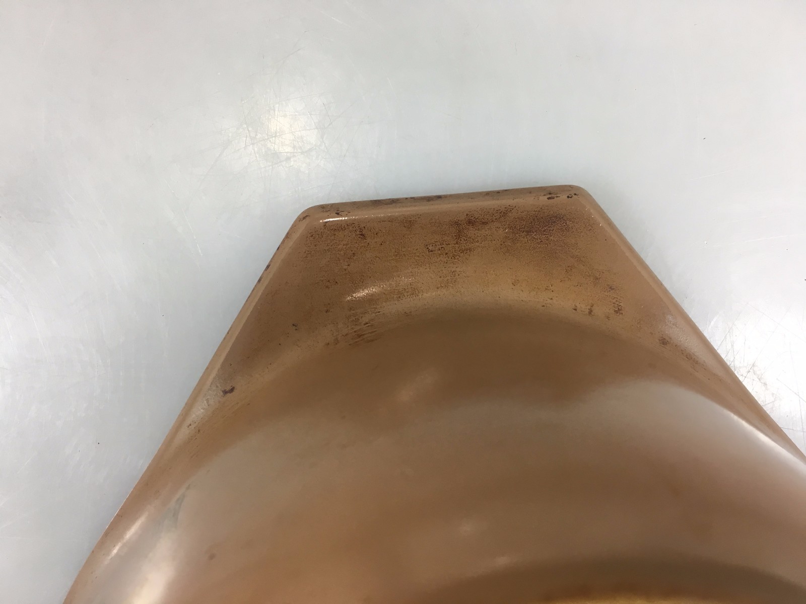 Pyrex Early American Gold Brown 045 2.5 Qt Cinderella Casserole Bowl Glass Lid