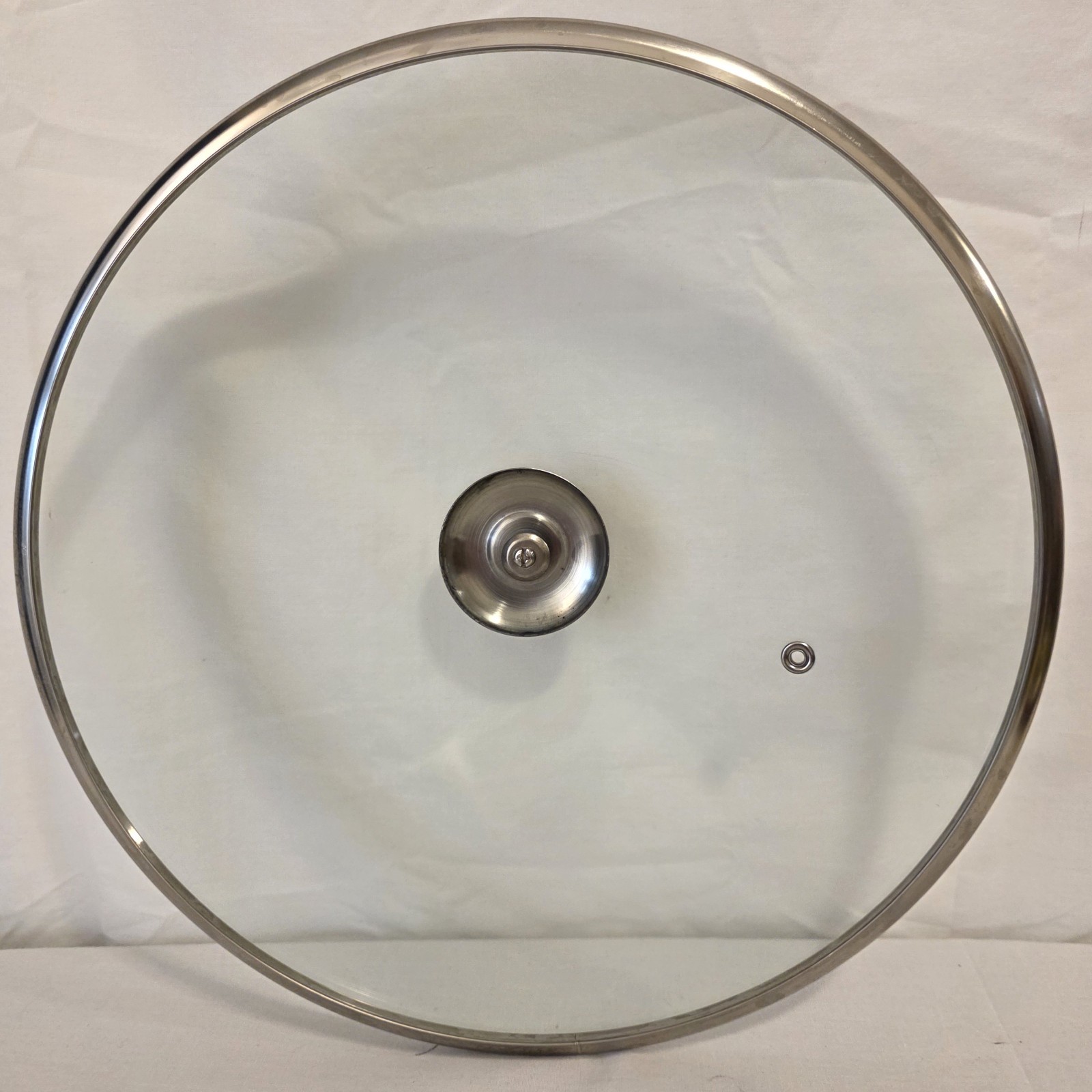 Stock Pot Replacement Lid – LID ONLY 11¼” Chrome Handle