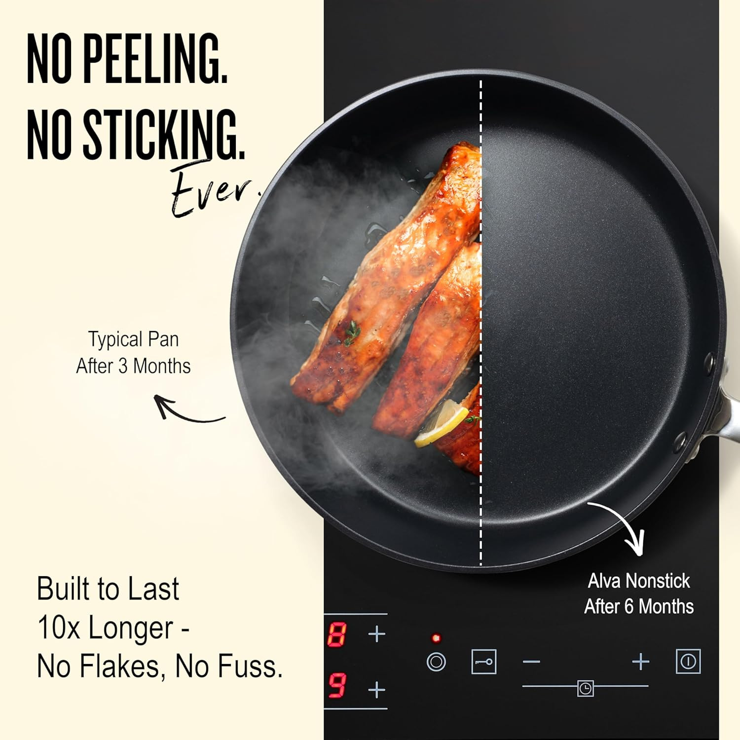Maestro 11” Non-Toxic Ceramic Nonstick Frying Pan – Oven & Induction Safe Skille