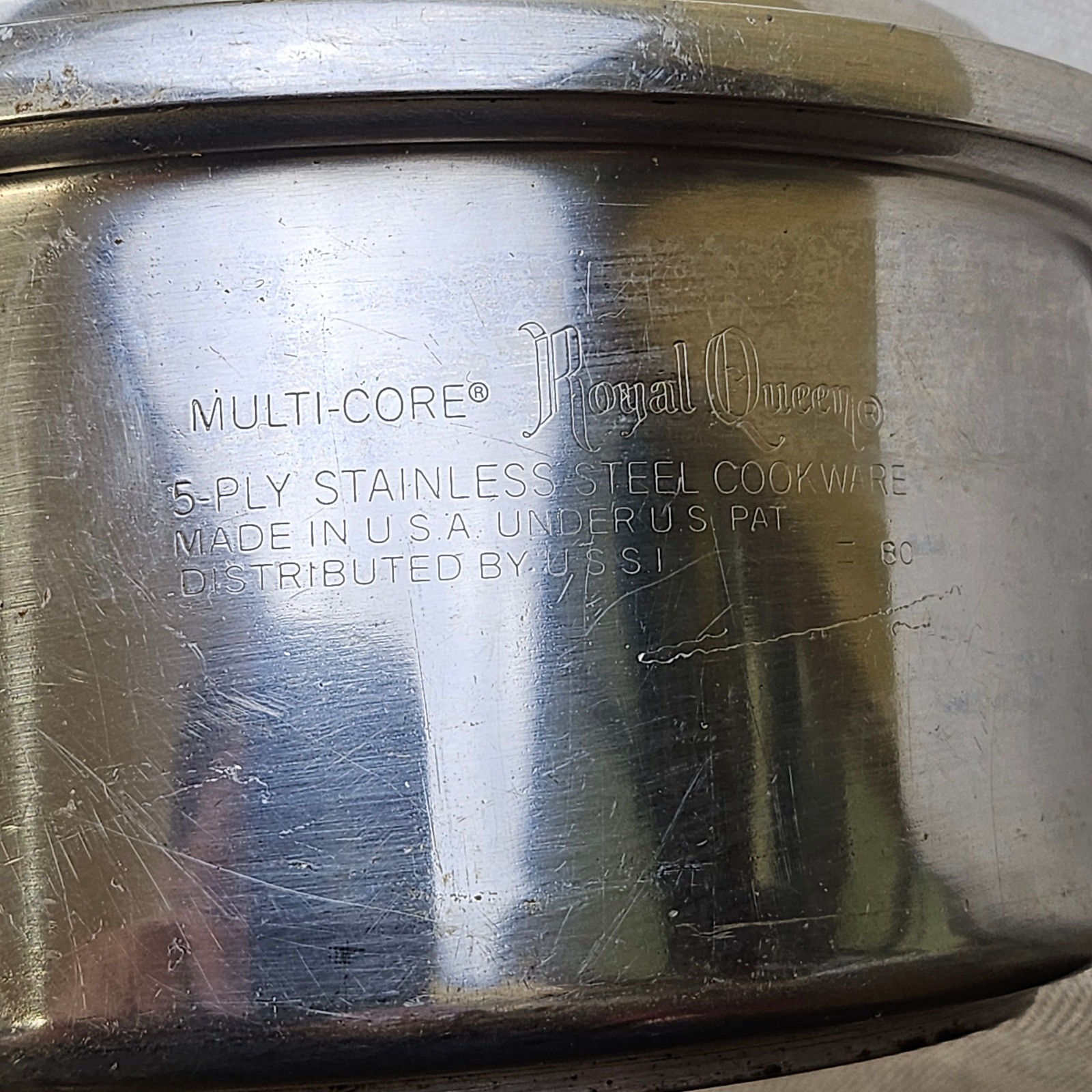 Royal Queen Multi Core 5-Ply Stainless Steel Cookware Pot & Lid USSI – No Handle