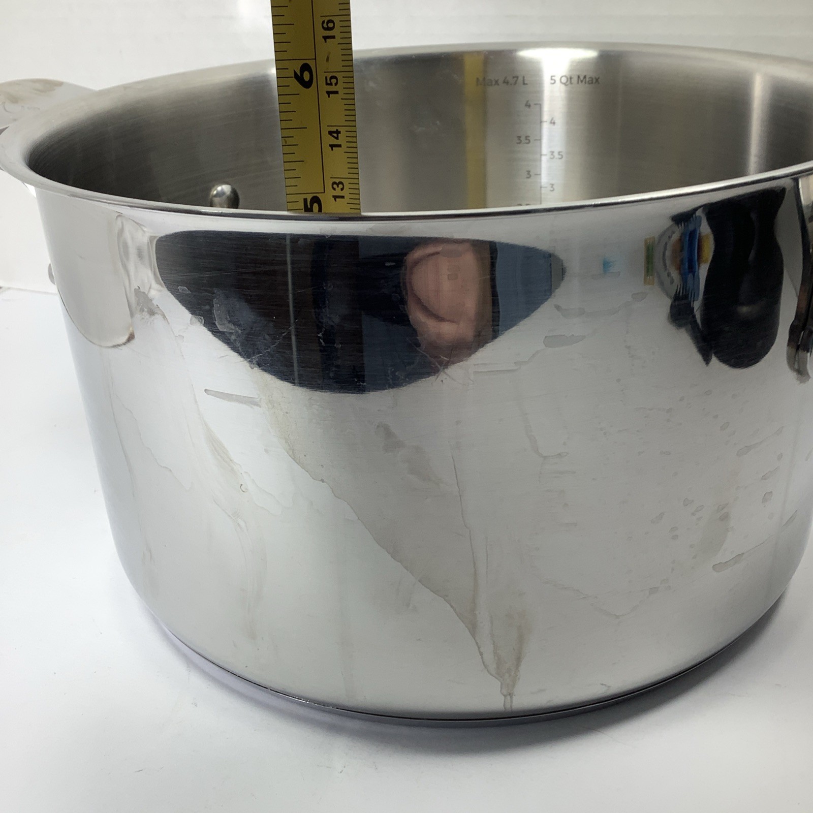 Emeril Lagasse 5 Qt 4.7 L Stock Pot Soup Dutch Oven Stainless Steel No Lid