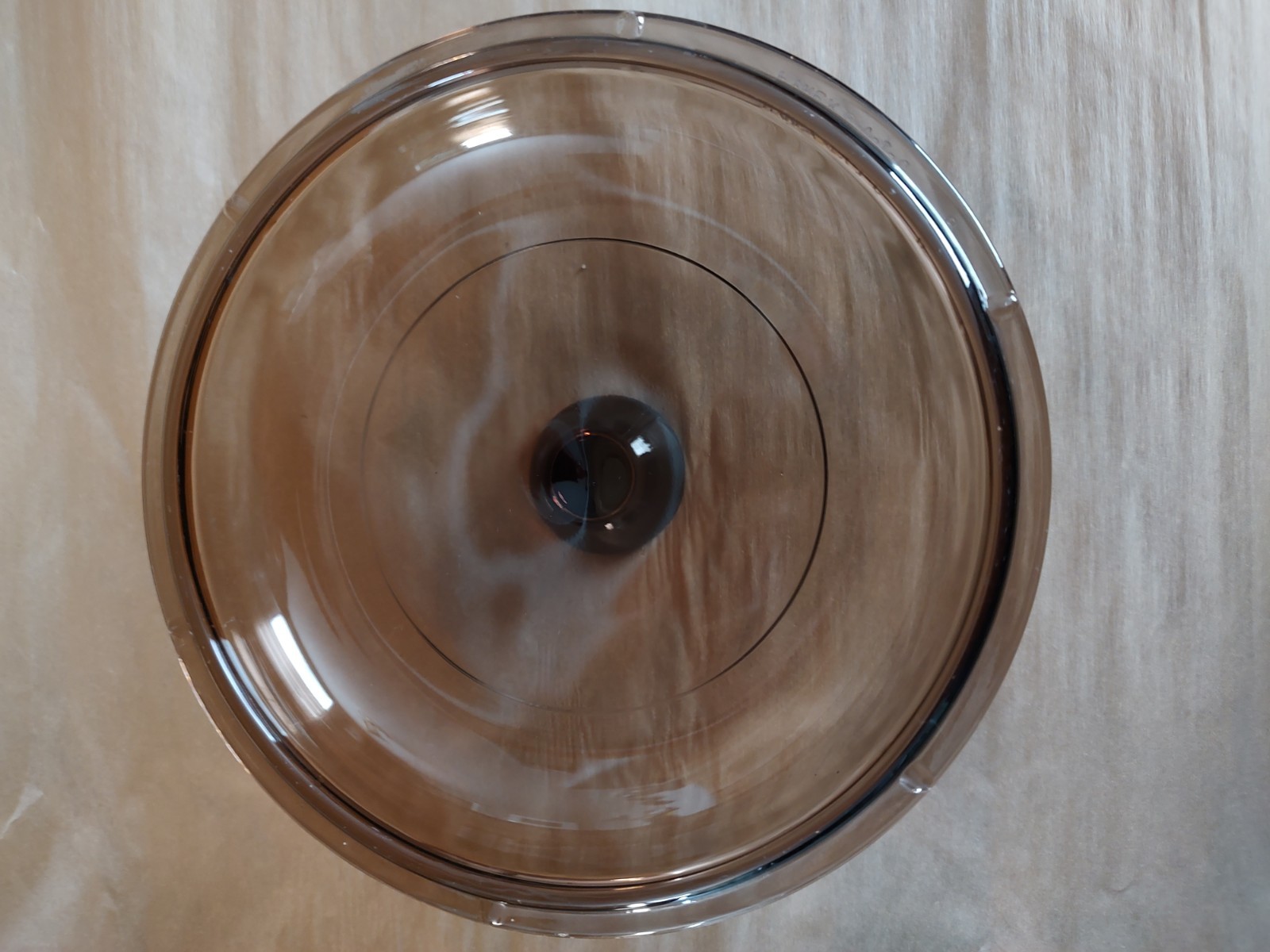 Visions Corning Amber Glass 1L Saucepan Pour Spout Vented Lid Vintage Pyrex Pot
