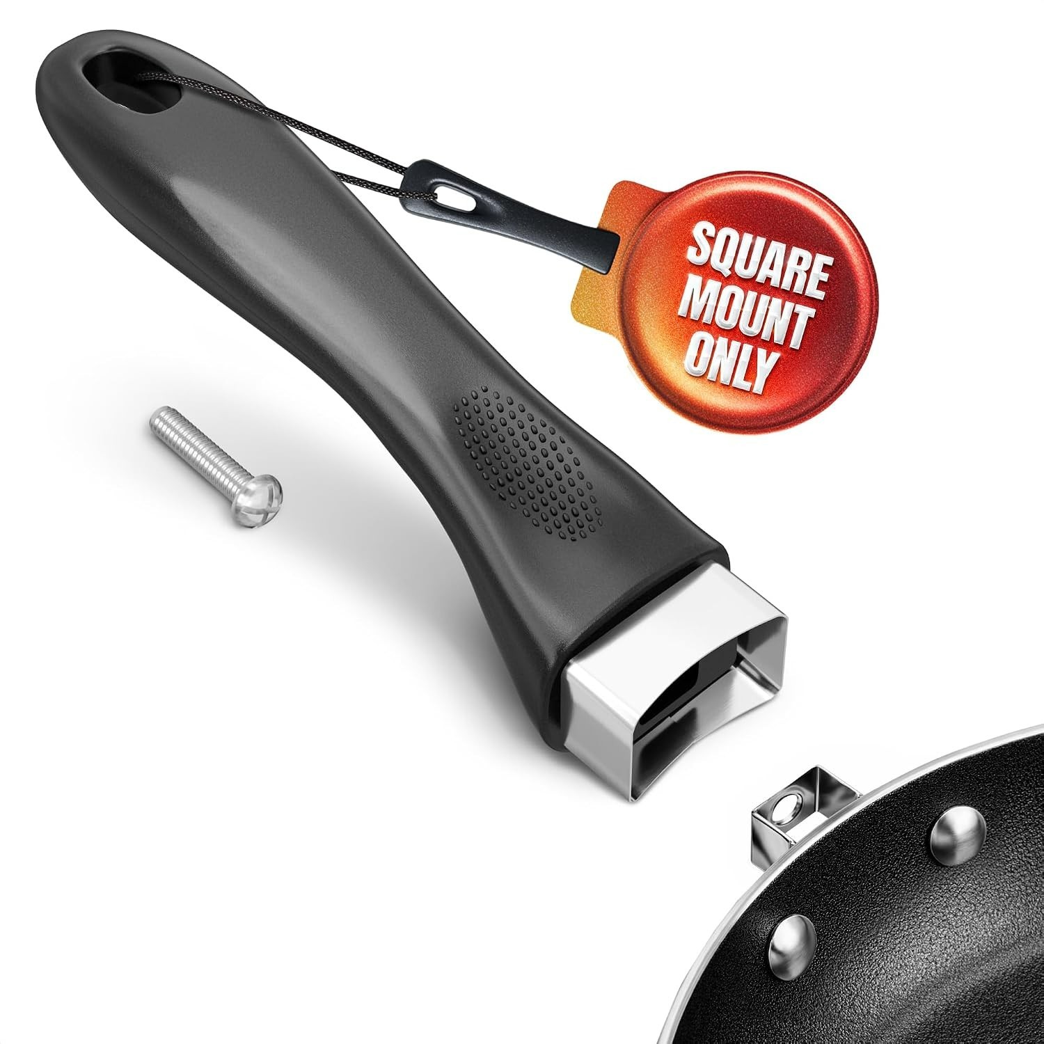 Durable Heat-Resistant Pot Handle Replacement with Screw Mount – Easy Clean