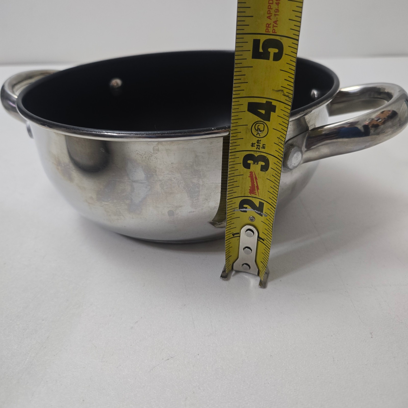 Cook’s Essentials Stainless Steel Non-Stick 2.5 Qt Stockpot Sauce Pan No Lid