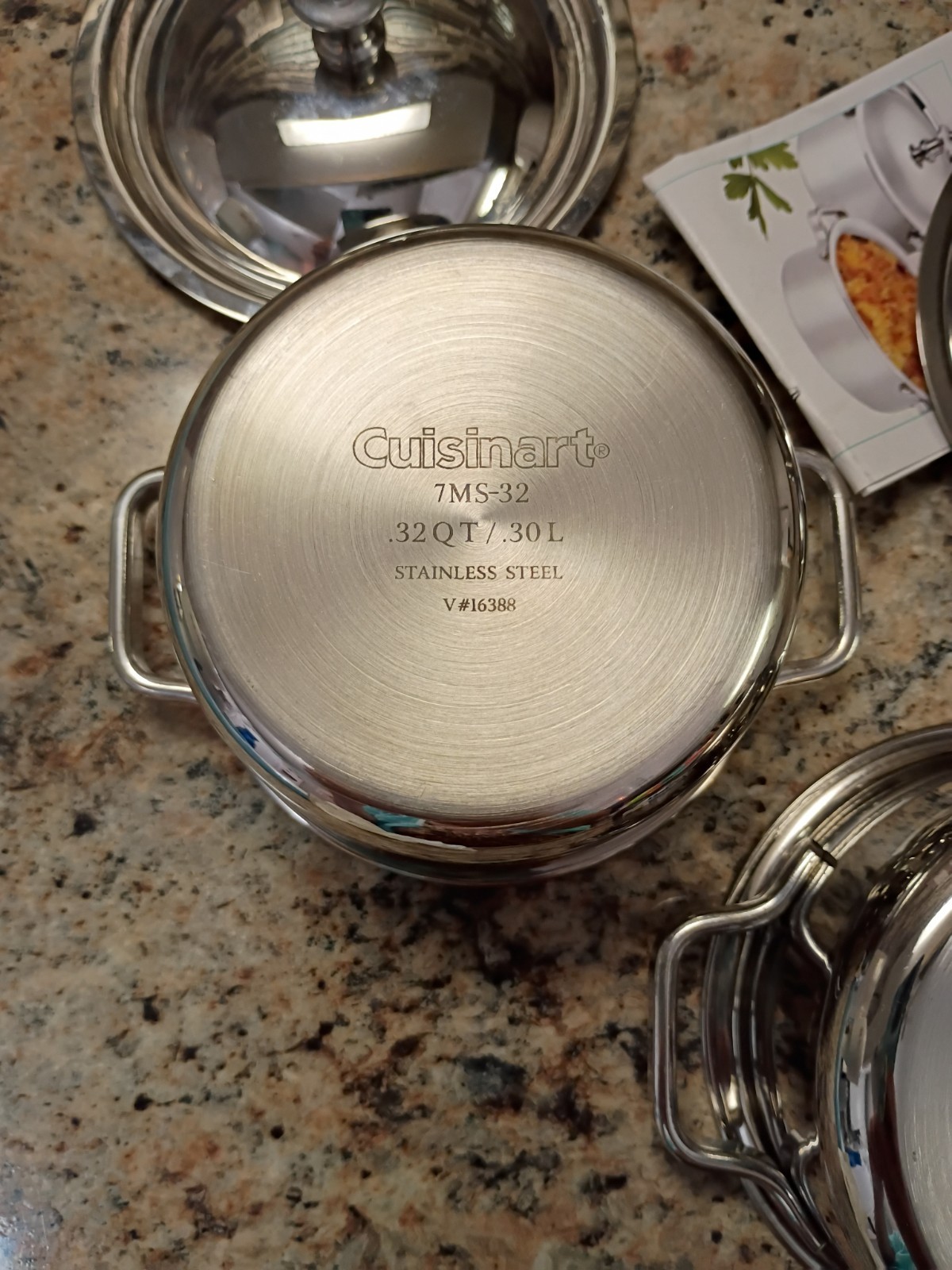 Cuisinart Stainless Steel Mini Dutch Ovens 2pack Model 7MS2-32 – .32 Qt MINT
