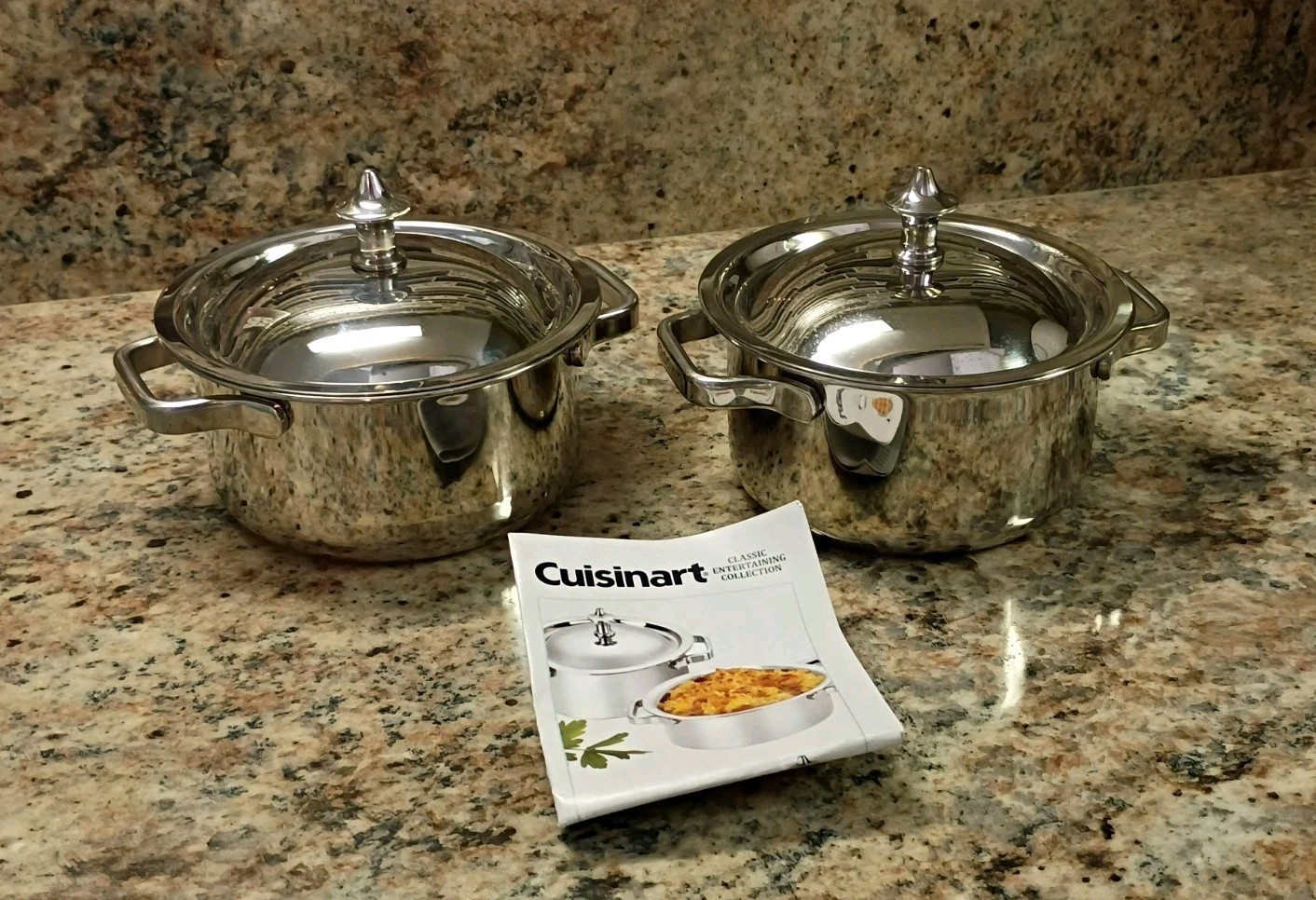 Cuisinart Stainless Steel Mini Dutch Ovens 2pack Model 7MS2-32 – .32 Qt MINT