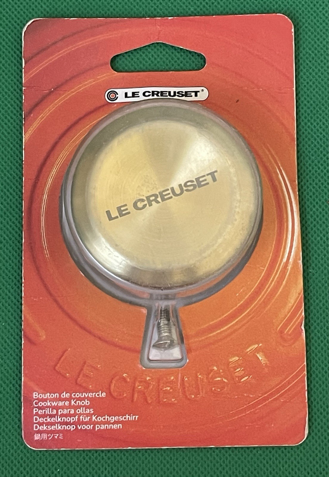 Le Creuset 2.2” 57mm Light Gold Stainless Steel Cookware Replacement Knob