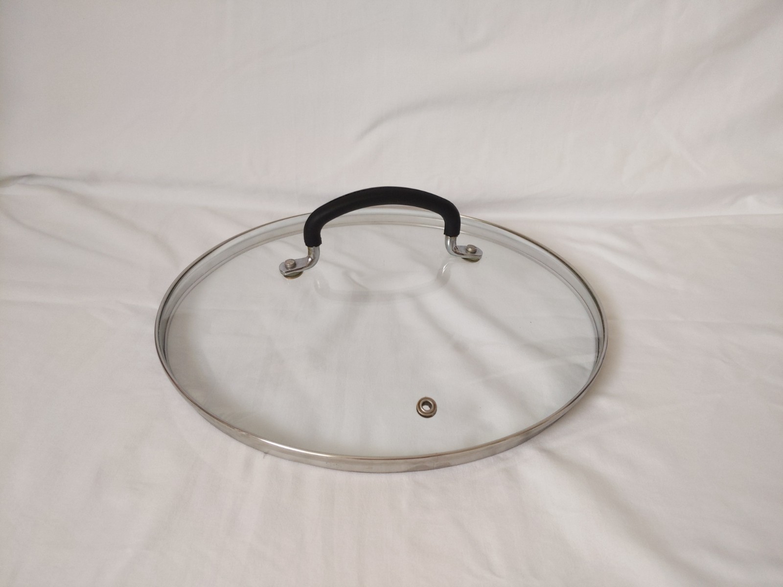 Glass Pot Pan Saucepan Lid Replacement Round Rim: 11.5 in Large Cookware Glass