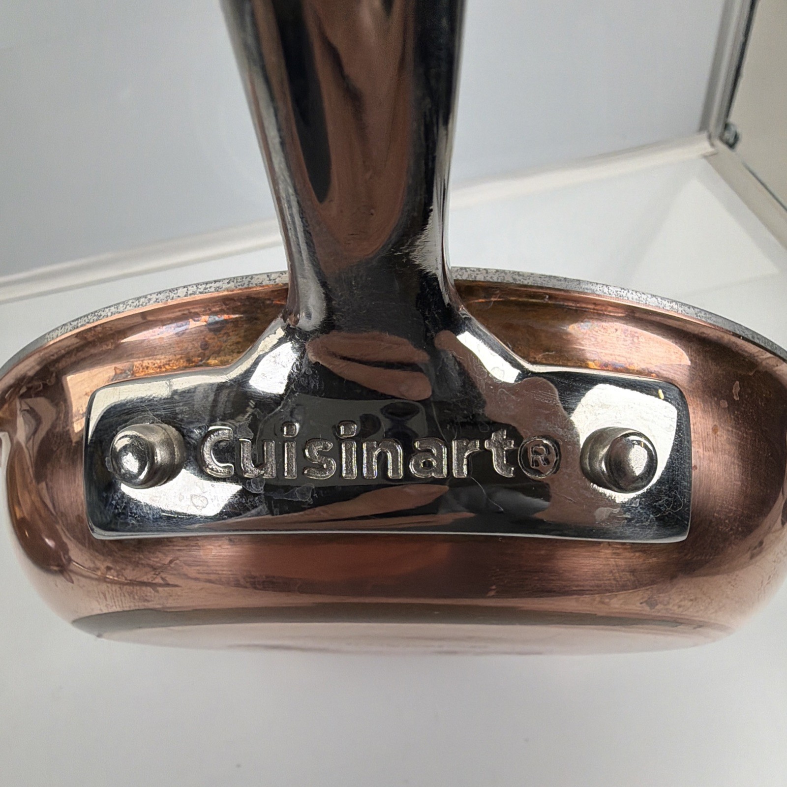 Cuisinart Heavy Copper Stainless 8” & 10″ Skillet Pan PCT22-20 PCT22-24 EUC