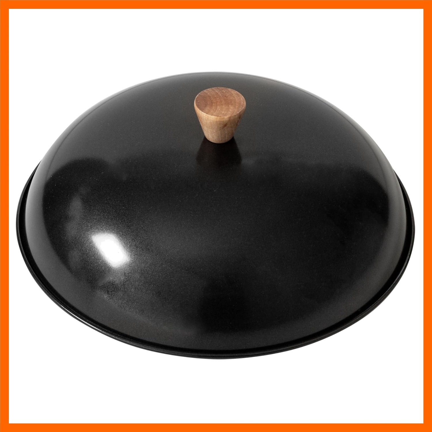 31-0066, 13.5-Inch Nonstick Steel Dome Lid for 14-Inch Wok Black