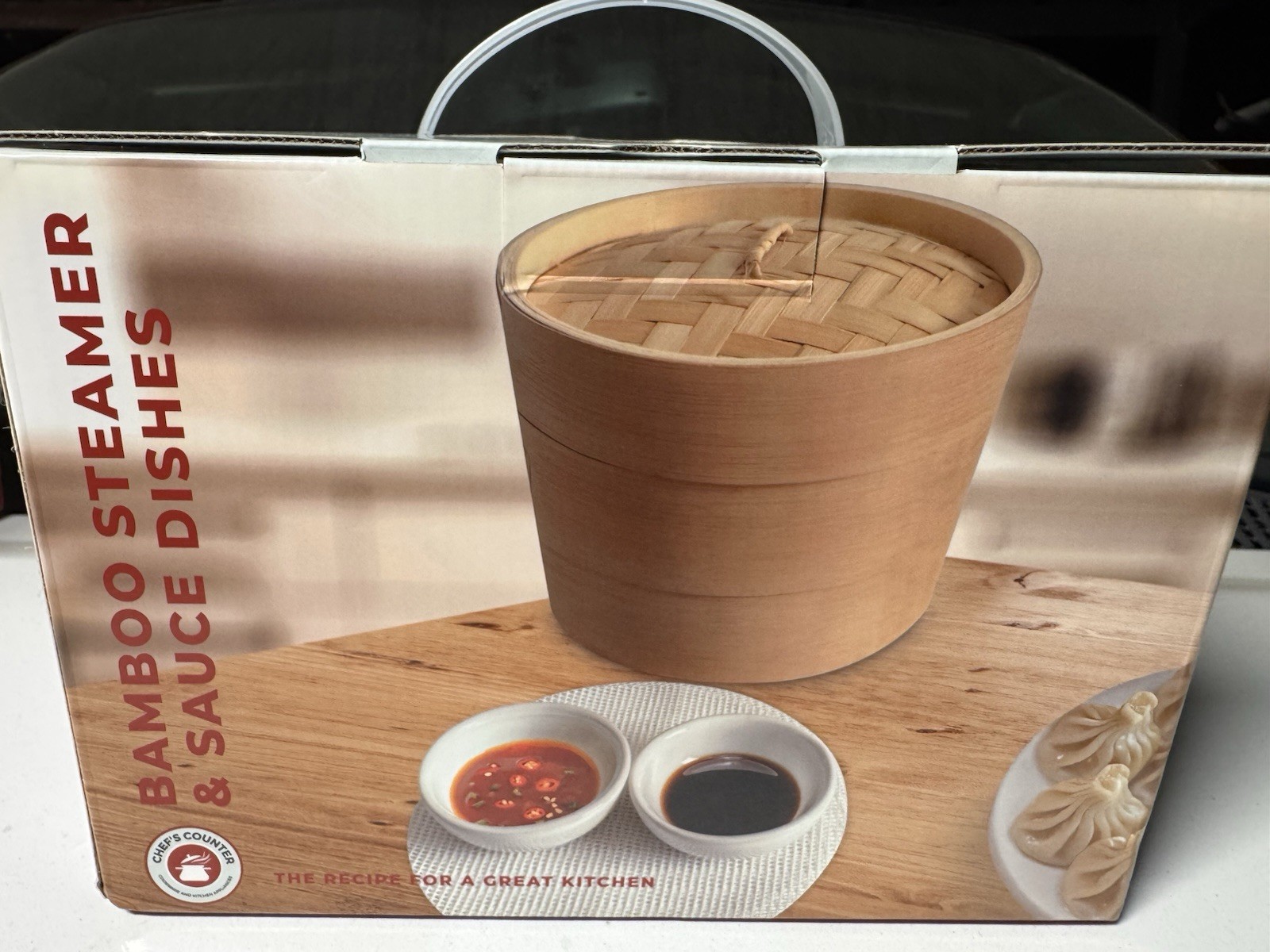Chef’s Counter 2-Tier Bamboo Steamer Set with Lid, Bowls, Mats, 8″ x 7″