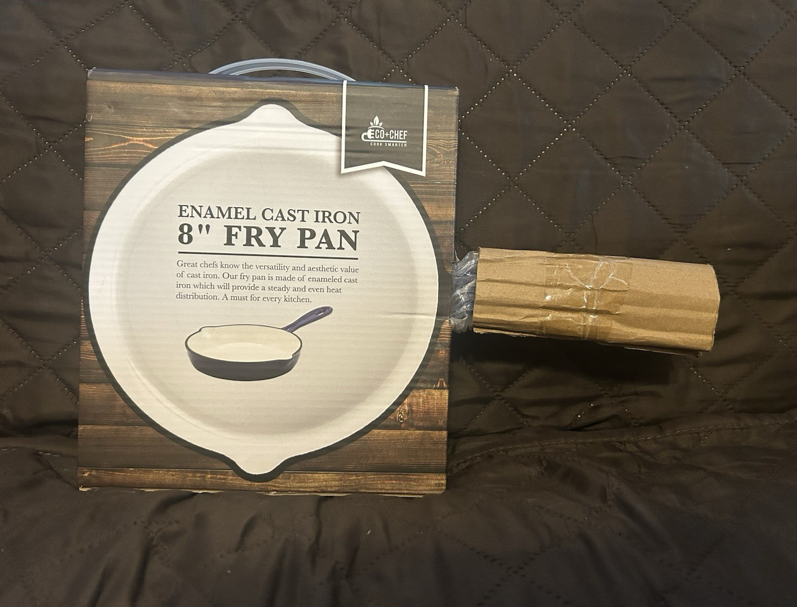 Eco+Chef 8″ Enamel Cast Iron Fry Pan, Induction Safe, 500°F