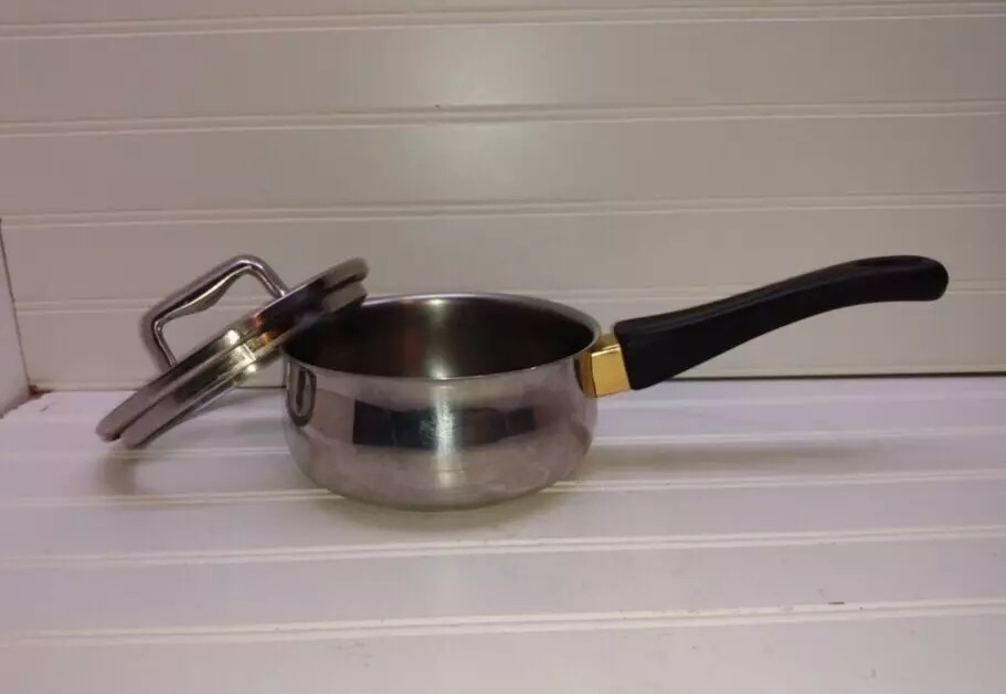 Megaware Stainless 1 Qt Saucepan Butter Warmer Milk Cheese Gravy Pot & Lid
