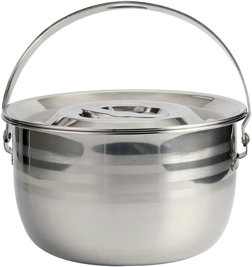 Large Capacity Soup Pot Nonstick Stew Pot Camping Cookware Stainless Steel